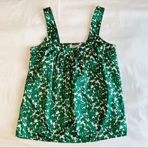 BANANA REPUBLIC dress blouse tank S Green White